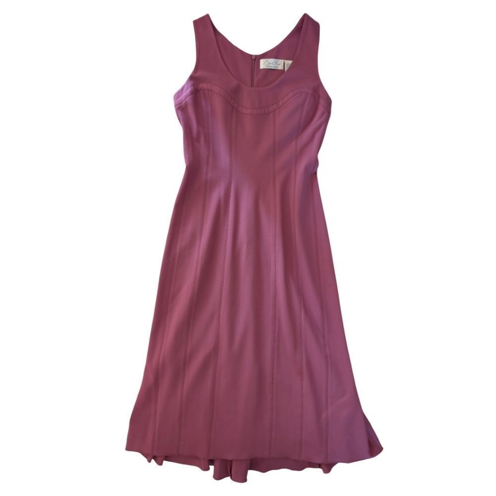 Beauty Mark By Byron Lars Mauve Pink Midi Sheath Dress - Size 6